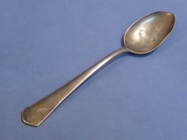 Original WWII German Kriegsmarine (Navy) Silver Plated Steel Mess Hall Spoon