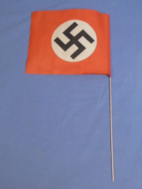 Original Nazi Era German Paper Party Rally Flag, UNUSED!