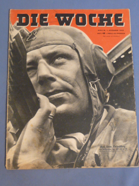 Original WWII German Magazine Die Woche, December 1943