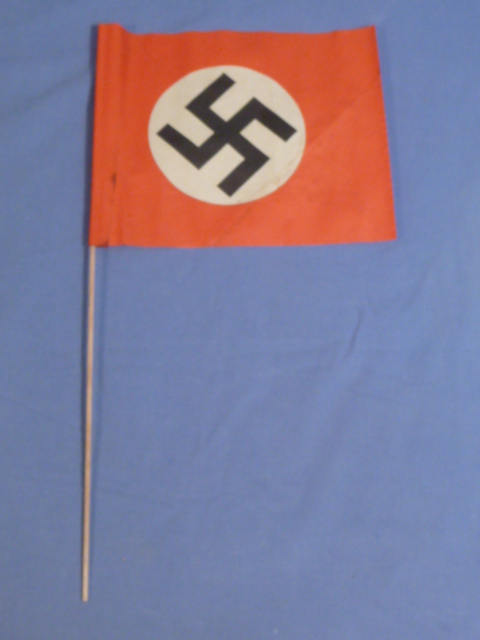 Original Nazi Era German Paper Party Rally Flag, UNUSED!