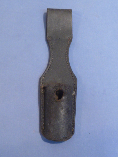 Original WWII German Black Leather 98K Bayonet Frog, Dismounted