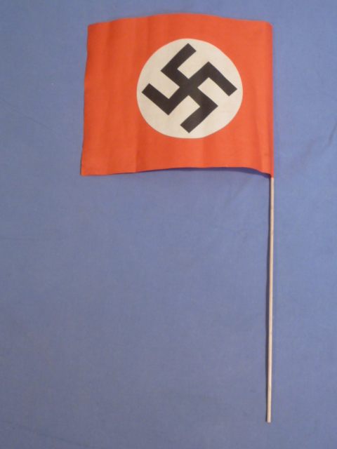 Original Nazi Era German Paper Party Rally Flag, UNUSED!