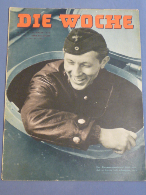 Original WWII German Magazine Die Woche, September 1942