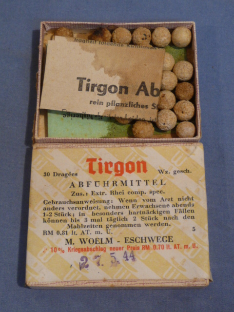 Original WWII German Medical Item, Tirgon ABFHRMITTEL