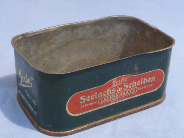 Original WWII Era German Gerba Salmon Slices Tin