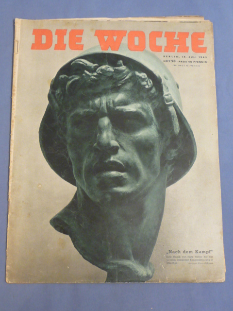 Original WWII German Magazine Die Woche, July 1943