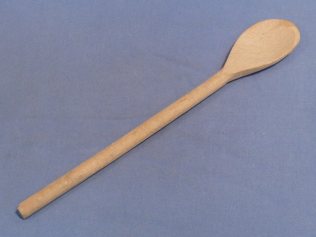 Original WWII Era German Soldier's Hand-Carved Wooden Spoon