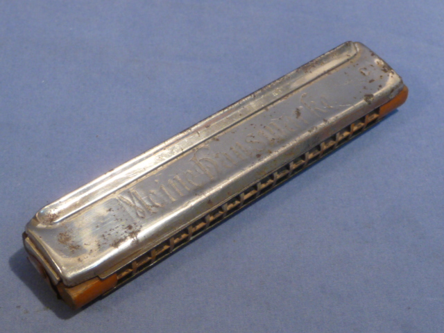 Original WWII German Meine Hausmarke Harmonica, Key of C