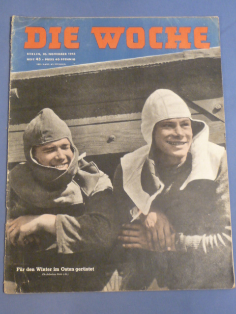 Original WWII German Magazine Die Woche, November 1943