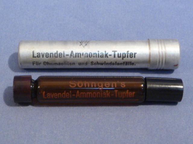 Original WWII German Medical Item, Lavendel-Ammoniak-Tupfer (Lavender-Ammonia-Swab)