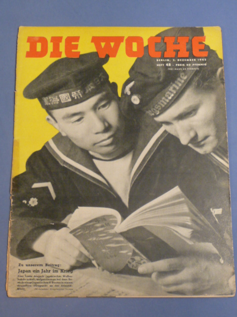 Original WWII German Magazine Die Woche, December 1942
