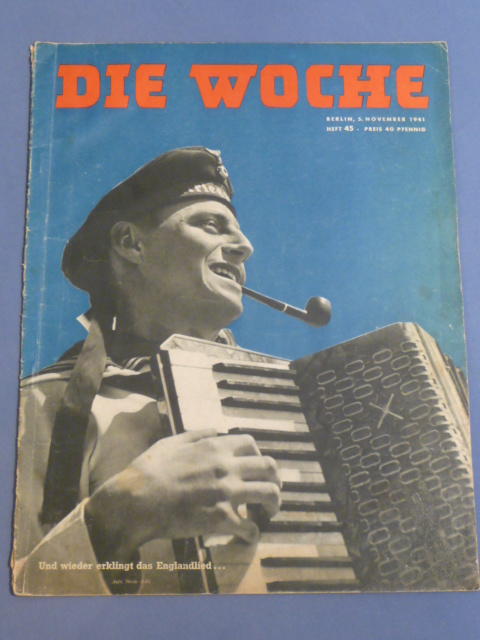 Original WWII German Magazine Die Woche, November 1941