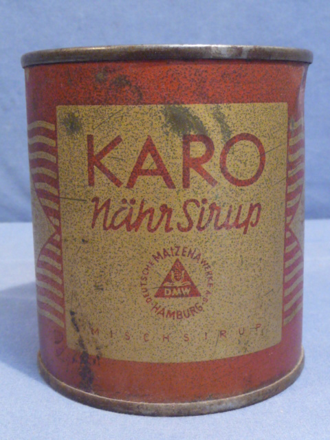 Original WWII Era German Tin for KARO Nutrition Syrup, KARO N�hr Sirup