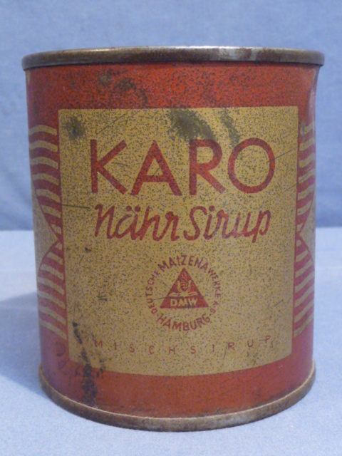 Original WWII Era German Tin for KARO Nutrition Syrup, KARO Nhr Sirup