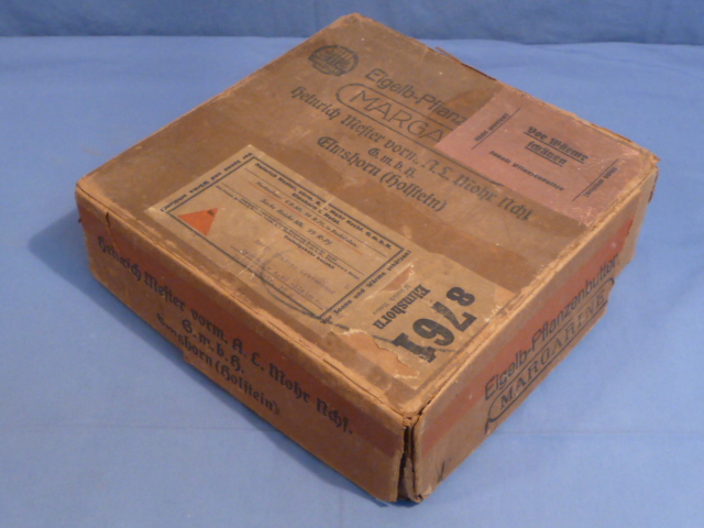 Original WWII Era German Cardboard Box for Margarine