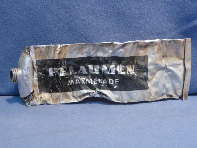 Original WWII Era German Metal Tube for PLUM JAM, PFLAUMEN MARMELADE