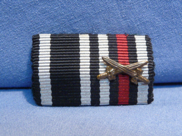 Original Pre-WWII German Two-Position Ribbon Bar, Iron Cross UNISSUED