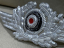 Original WWII German Luftwaffe Visor Hat Crest Cockade, Aluminum