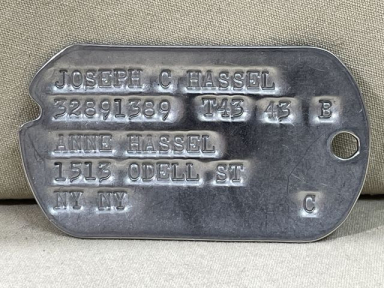 Original WWII US GI Next-Of-Kin Dog Tag