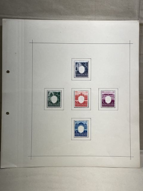 Original Nazi Era German Set of GENERALGOVERNEMENT Postage Stamps, MOUNTED