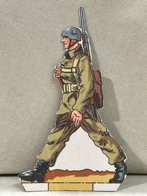 Original WWII German Paper Cut-Out, Fallschirmjger!