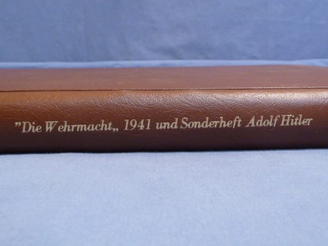 Original WWII German Bound Die Wehrmacht Magazine 1941 PLUS Book