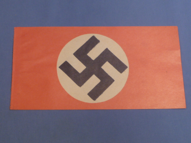 Original Nazi Era German Paper Party Rally Flag, UNUSED!
