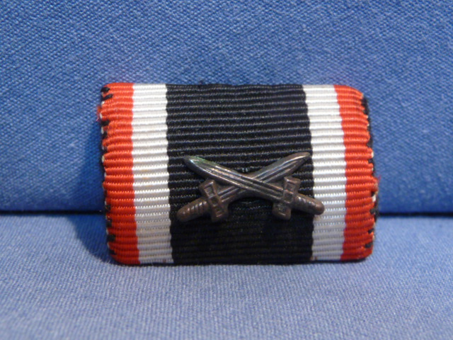 Original WWII German War Merit Cross 2nd Class Ribbon Bar, UNISSUED
