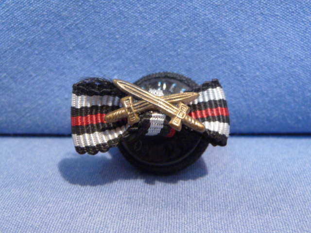 Original Pre-WWII German Lapel Button Hole Ribbon, UNISSUED