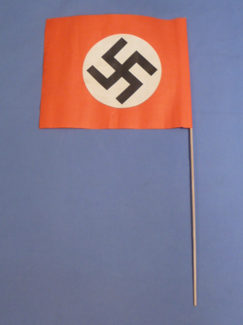 Original Nazi Era German Paper Party Rally Flag, UNUSED!