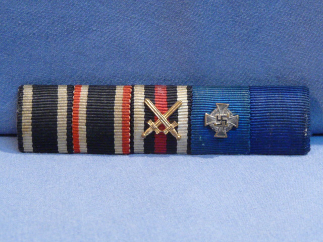 Original WWII German 5 Position Ribbon Bar, 1914 Iron Cross