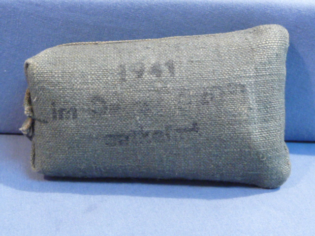 Original WWII German Soldiers Small 1st Aid Bandage, Made in Occupied Holland!