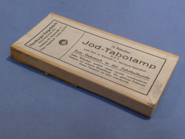 Original WWII German Medical Item, Jod-Tabotamp