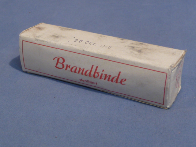 Original WWII German Medical Item in Original 1940 Dated Box, Brandbinde