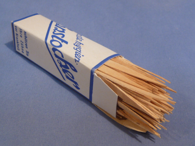 Original WWII Era German Box of Tooth Picks, UNUSED!