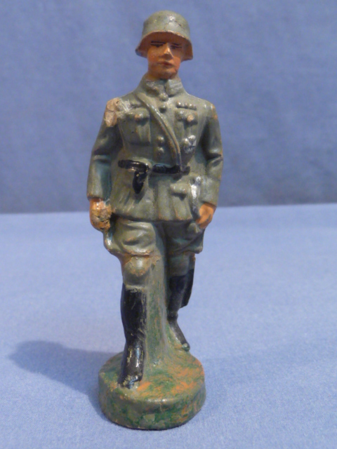 Original Nazi Era German Toy Soldier Officer Marching, F.F.