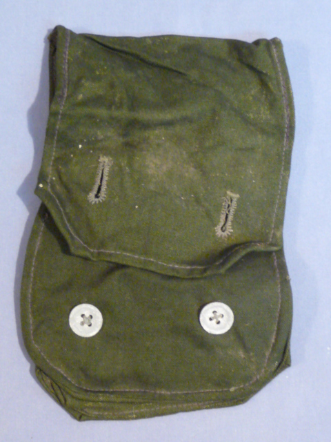 Original WWII German Late War Pig-Snout Style Gas Mask Bag