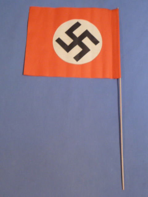 Original Nazi Era German Paper Party Rally Flag, UNUSED!