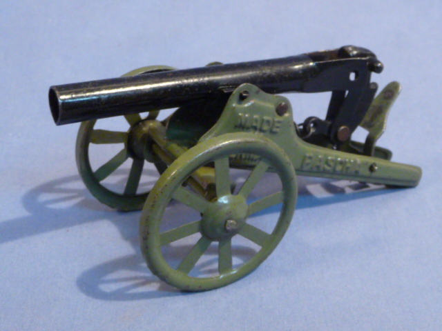 Original Nazi Era German Toy Soldier Cannon with Functioning Mechanism, PASCHA