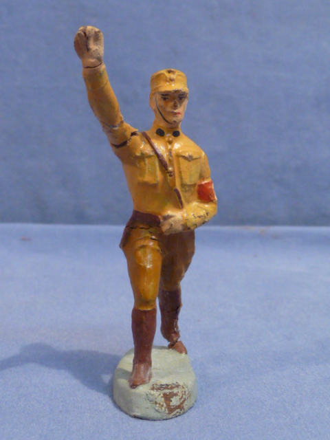 Original Nazi Era German SA Toy Soldier Marching with Salute