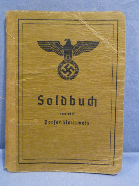 Original WWII German Oberstfeldmeister Soldbuch (RAD Officer?)