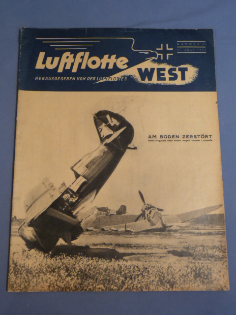 Original WWII German Luftflotte West (Luftwaffe) Magazine, July 1941