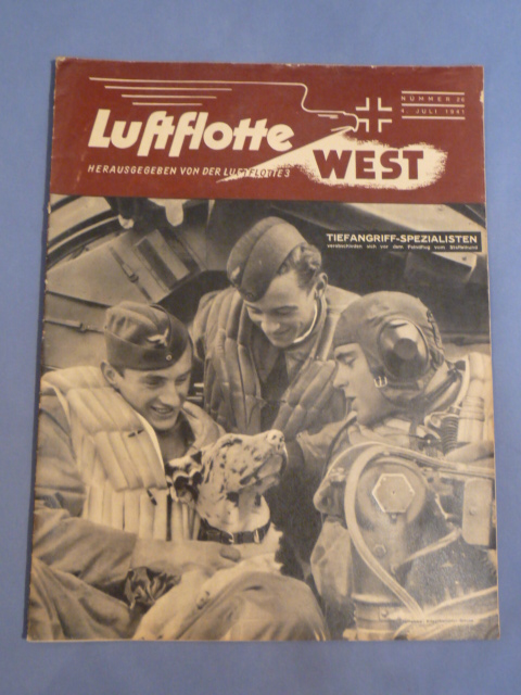 Original WWII German Luftflotte West (Luftwaffe) Magazine, July 1941