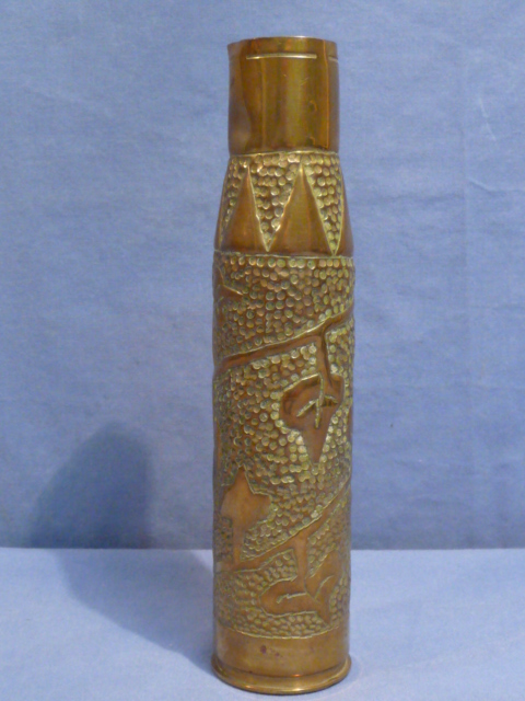 Original WWII US 37mm M17 Shell Trench Art