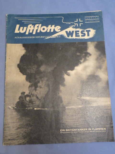 Original WWII German Luftflotte West (Luftwaffe) Magazine, June 1941
