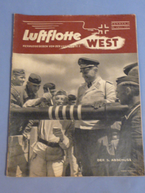 Original WWII German Luftflotte West (Luftwaffe) Magazine, July 1941