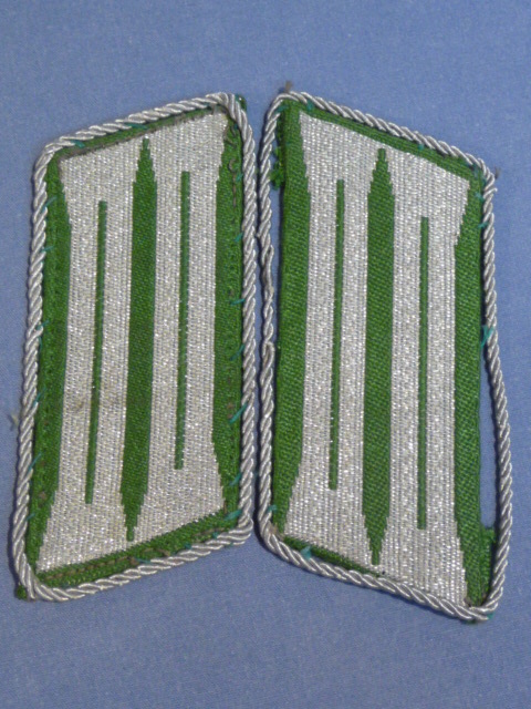 Original Nazi Era German Schutzpolizei Collar Tabs, Pair