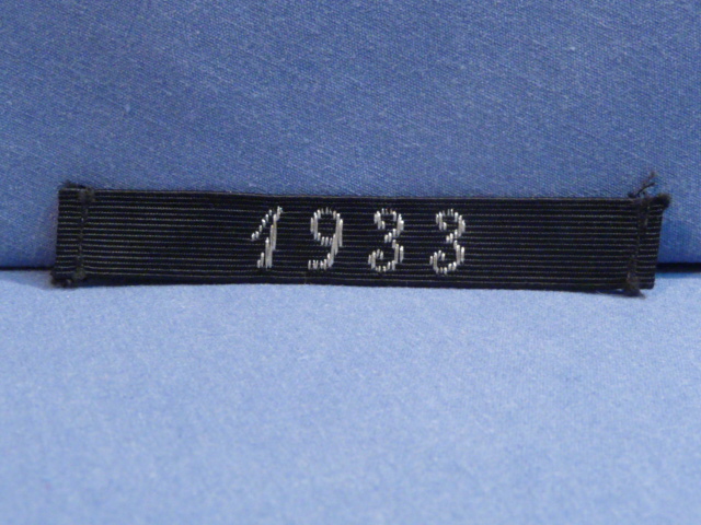Original Nazi Era German NSDAP Merit Stripe with 1933 Date