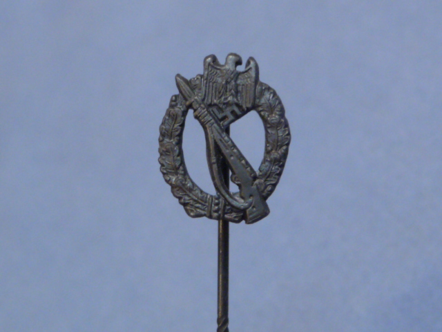 Original WWII German Infantry Assault Badge Miniature, 16mm