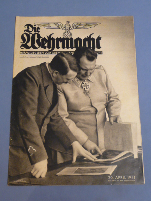 Original WWII German Die Wehrmacht Magazine, April 1941